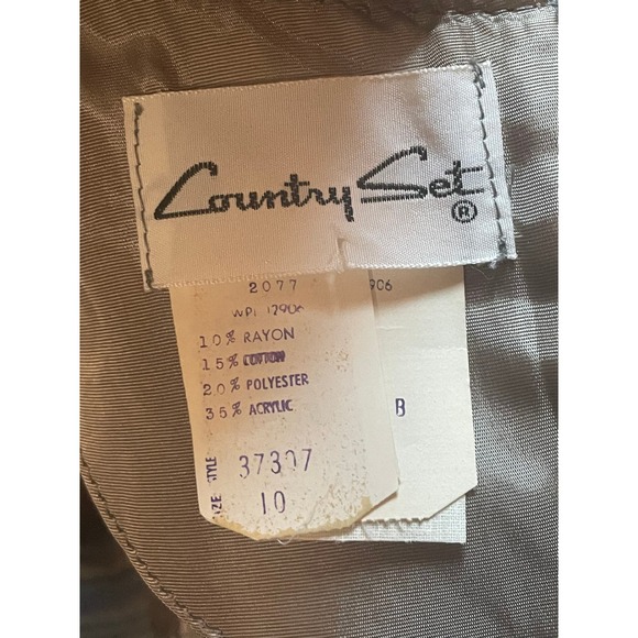 Country Set Womens Seersucker Dress Multicolor Cap Sleeve Striped V-Neck Size 10 - Picture 5 of 8